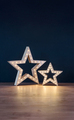 Stjerner med lys 60 LED 2-pk.